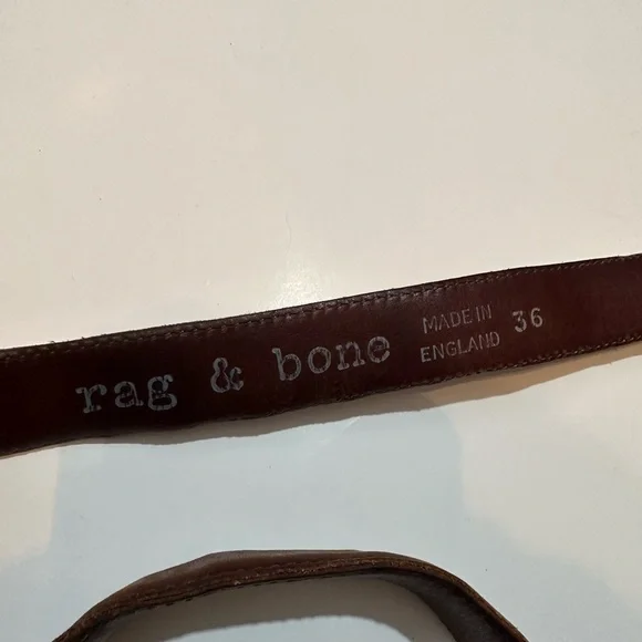 RAG & BONE Brown Leather Belt Women’s Size 36 Made In England rag & bone Rebound Leather Belt | Saks Fifth Avenue main image 4